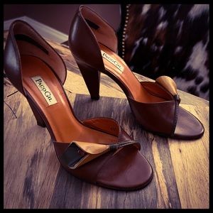 Paco Gil Peep Toe Heels